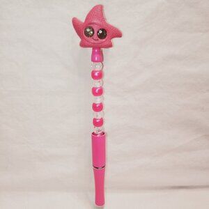 Disney Doorable- Peach- Handmade Beaded Pen Finding